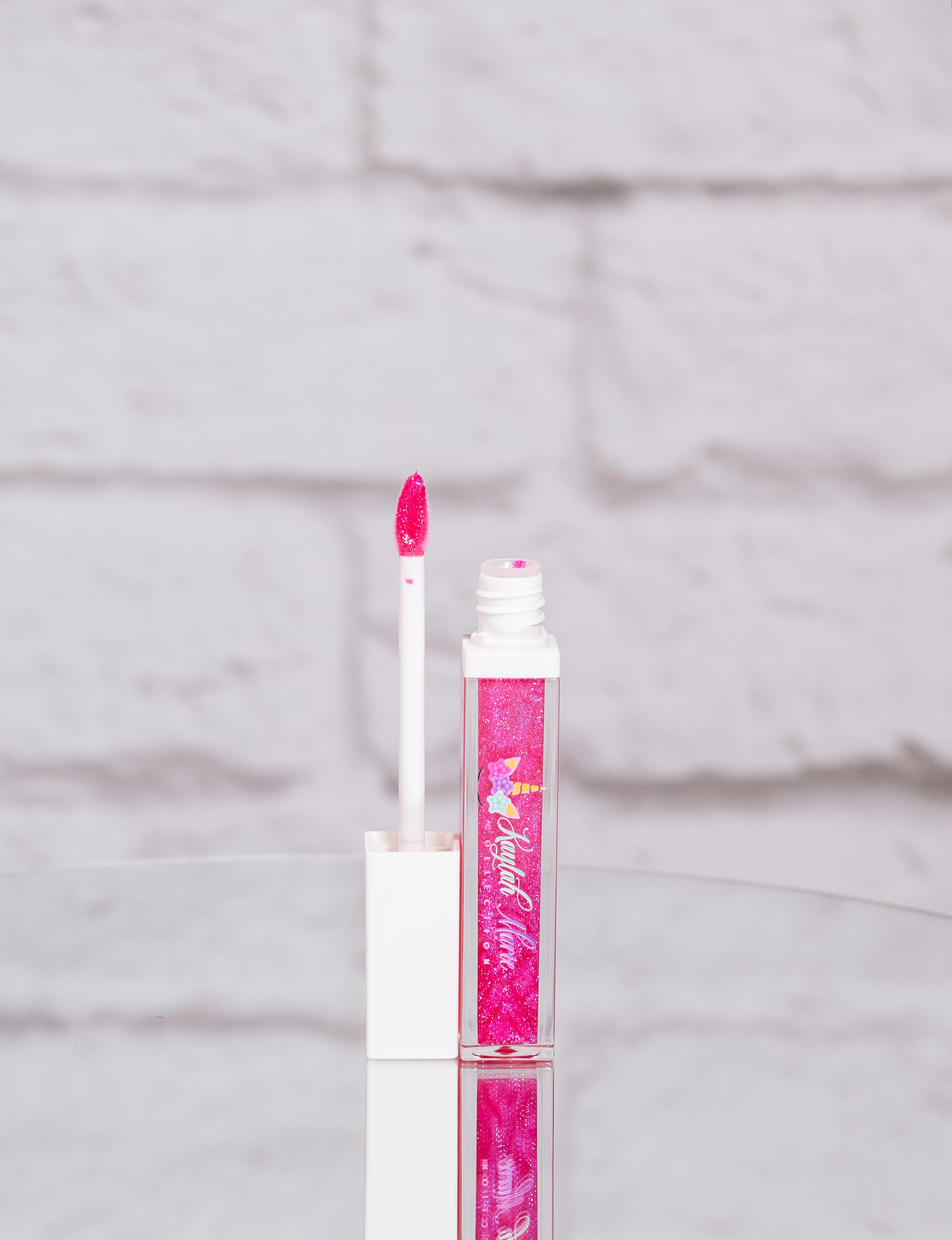 girls glitter lip gloss (km collection) cotton candy