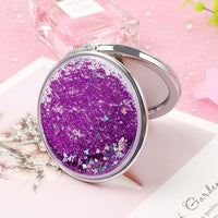 Glitter Quicksand Double-Sided Portable Mirror