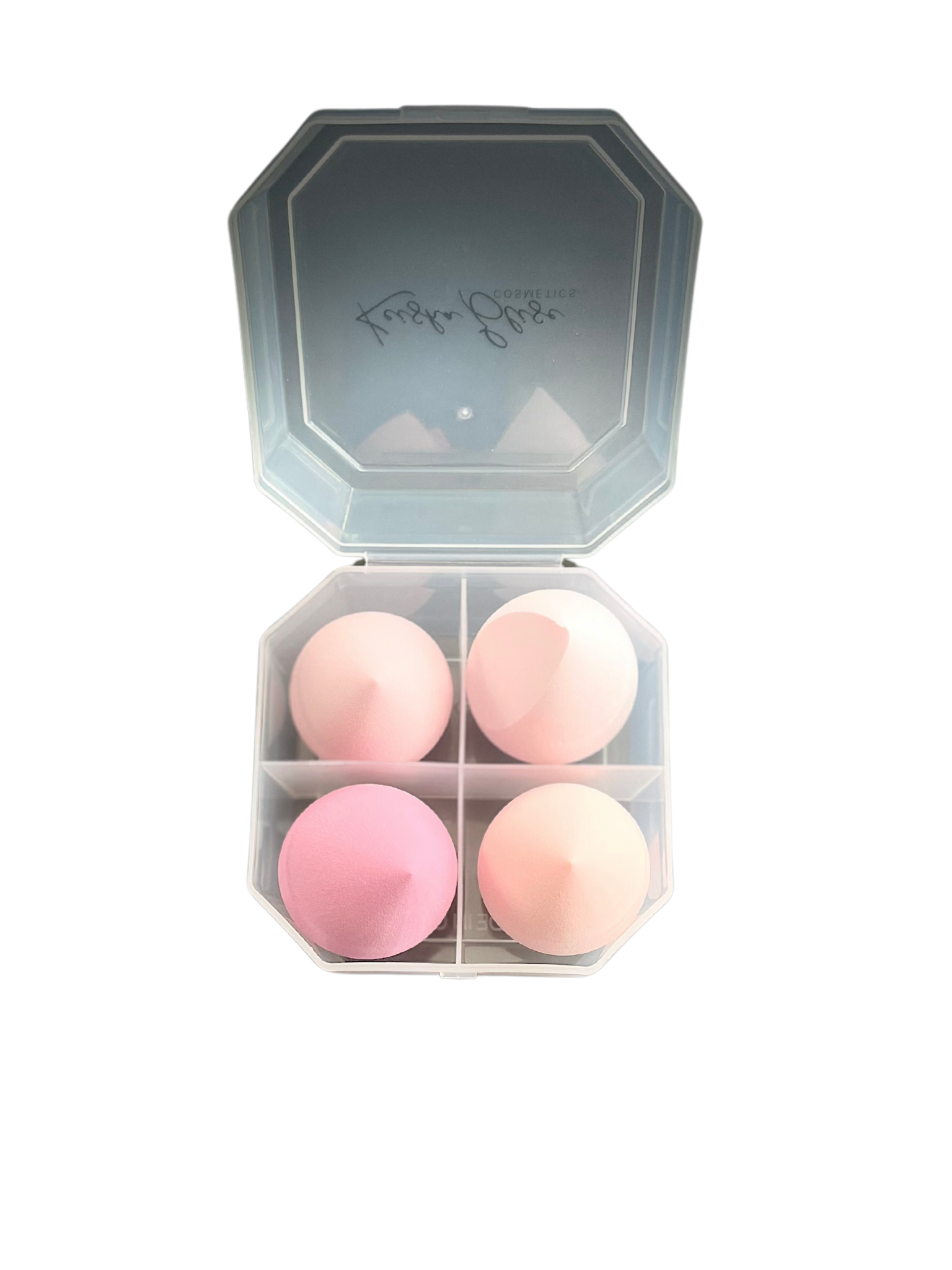 4-Piece Makeup Sponge Set with Travel Case