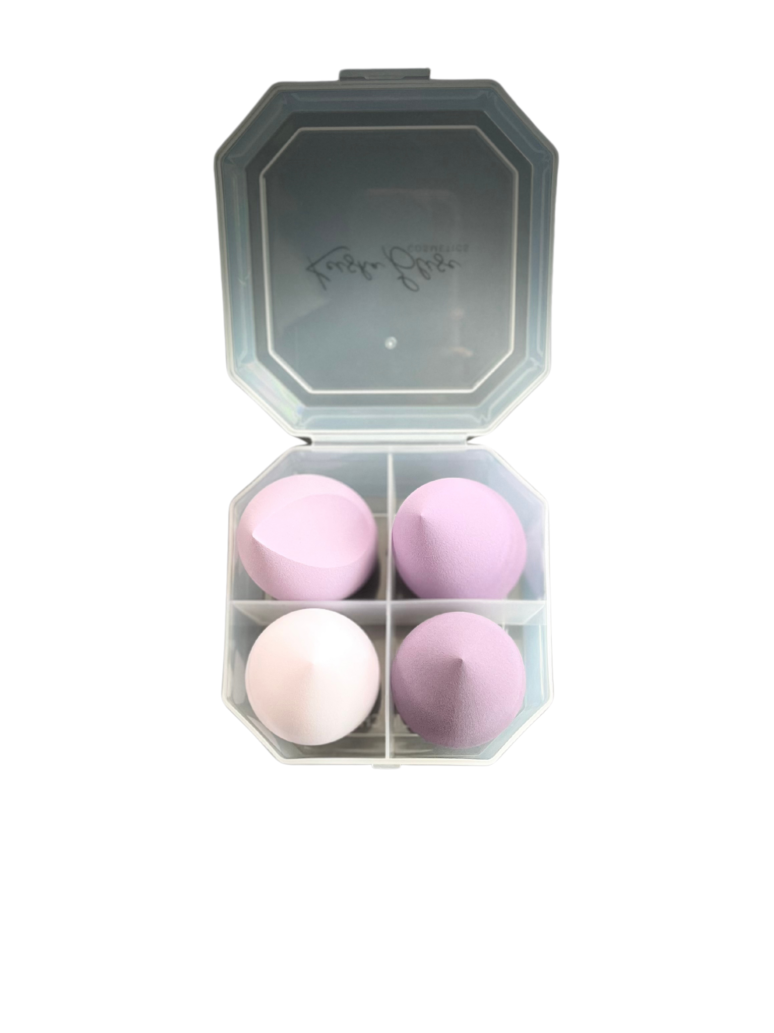 4-Piece Makeup Sponge Set with Travel Case